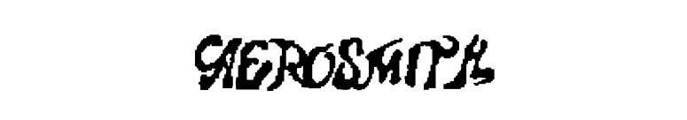 Aerosmith font preview