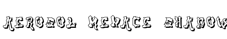 aerosol menace shadow font preview