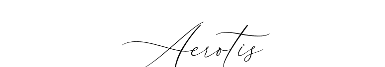 Aerotis font preview