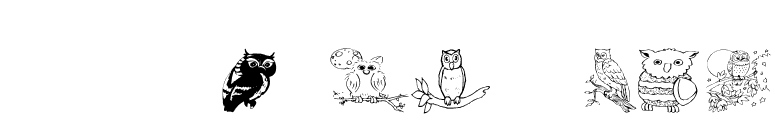AEZ Owls for Traci font preview