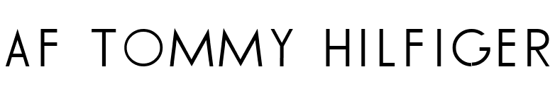 AF TOMMY HILFIGER font preview
