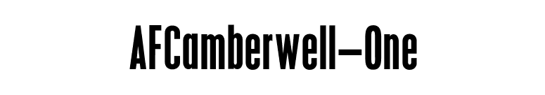 AFCamberwell-One font preview