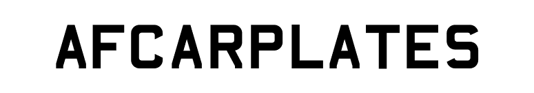 AFCarplates font preview