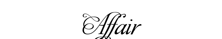 Affair font preview