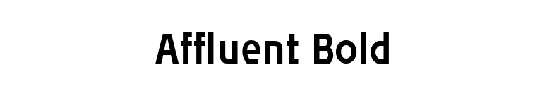 Affluent Bold font preview
