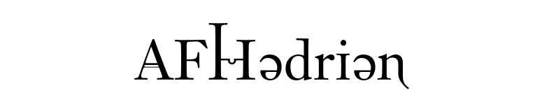 AFHadrian font preview