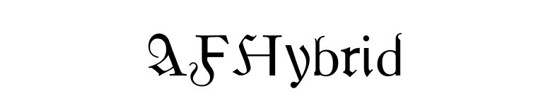 AFHybrid font preview