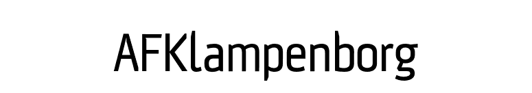 AFKlampenborg font preview