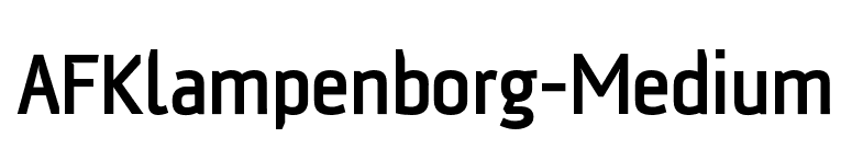 AFKlampenborg-Medium font preview