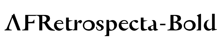 AFRetrospecta-Bold font preview