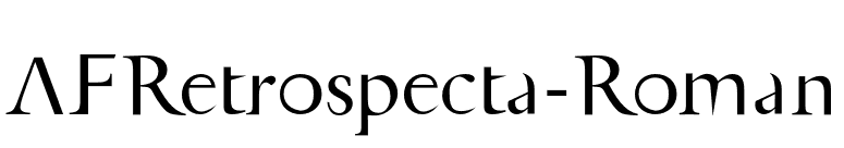 AFRetrospecta-Roman font preview