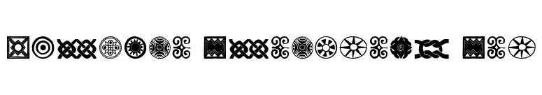 African Ornaments One font preview