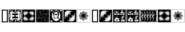 AfricanPattern font preview