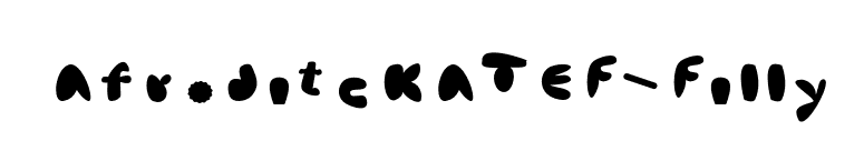 AfroditeKATEF-Filly font preview