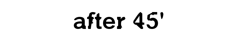 after 45' font preview