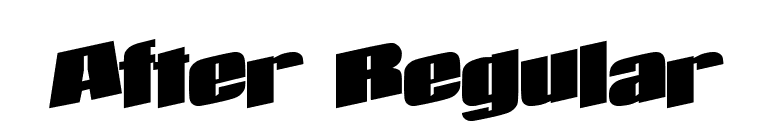 After Regular font preview