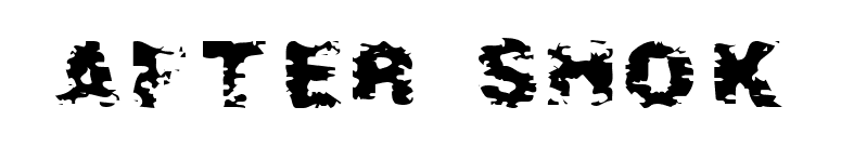 After Shok font preview