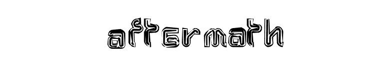 Aftermath font preview