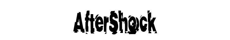 AfterShock font preview