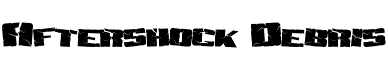 Aftershock Debris font preview