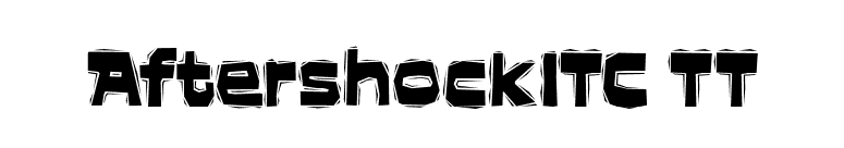 AftershockITC TT font preview