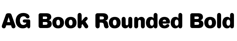 AG Book Rounded Bold font preview