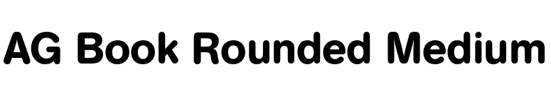 AG Book Rounded Medium font preview