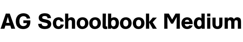 AG Schoolbook Medium font preview