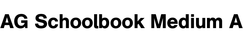 AG Schoolbook Medium A font preview