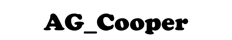 AG_Cooper font preview
