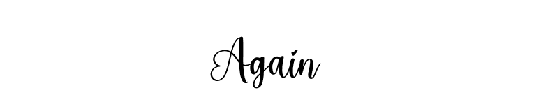 Again font preview