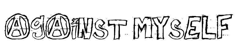 against myself font preview