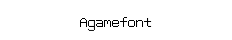 Agamefont font preview