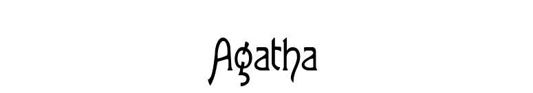 Agatha font preview