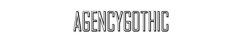 AgencyGothic font preview