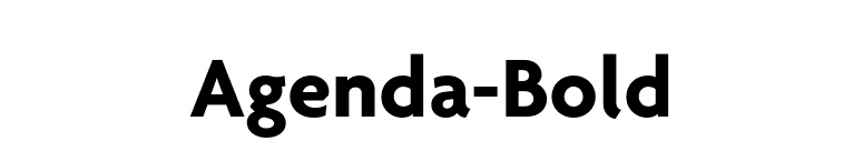 Agenda-Bold font preview