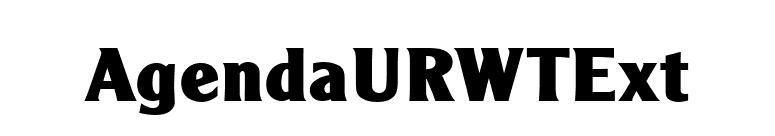 AgendaURWTExt font preview