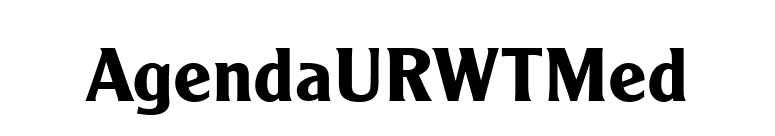 AgendaURWTMed font preview