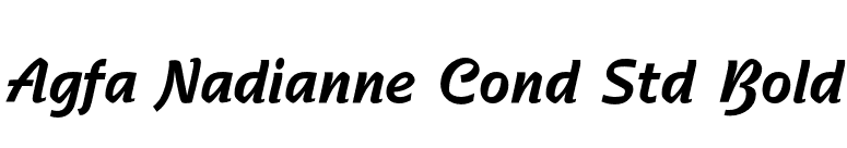 Agfa Nadianne Cond Std Bold font preview