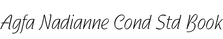 Agfa Nadianne Cond Std Book font preview