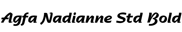Agfa Nadianne Std Bold font preview