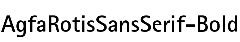 AgfaRotisSansSerif-Bold font preview