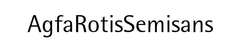 AgfaRotisSemisans font preview