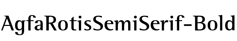 AgfaRotisSemiSerif-Bold font preview