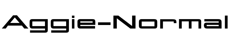 Aggie-Normal font preview