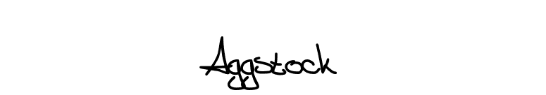 Aggstock font preview