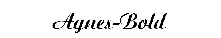 Agnes-Bold font preview