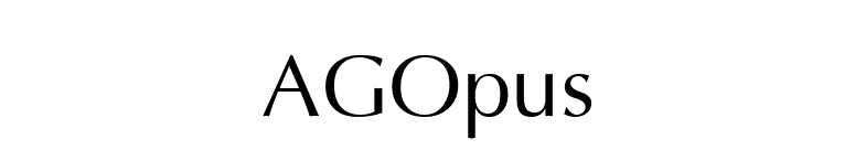 AGOpus font preview