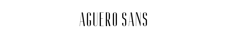 aguero sans font preview