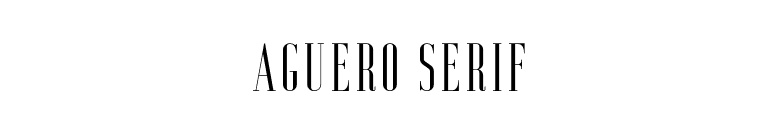 aguero serif font preview